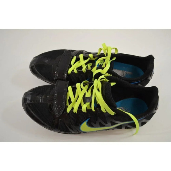 Nike Zoom Rival S 6 Track Spikes Shoes  Womens Size 5.5 456712-070 Black Green - Picture 7 of 10